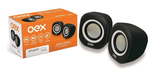 Caixa De Som Usb/p2 Oex Sk100 Speaker Para Notebook E Pc