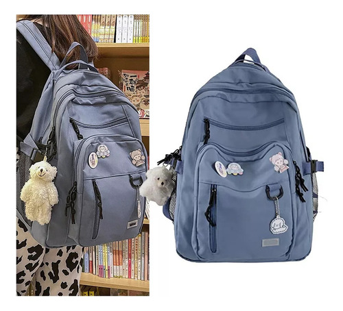 Mochila Escolar Grande Y Moderna Para Niñas Y Mujeres.