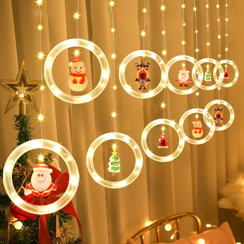 Cortina Extensión De Luces De Navidad De Motivos Y Funciones