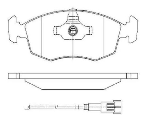 Pastilla De Freno P/ Fiat Stilo Dualogic 1.8 02/.. Delantera