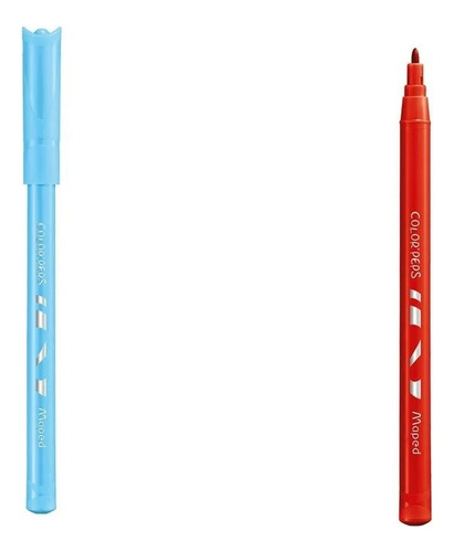 Plumones Rotuladores Lavables Color Peps Ocean Con 24 Maped