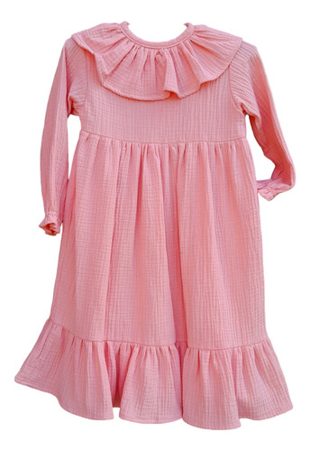 Vestido Tiki Muselina Niña Infantil Talles 1 Al 10