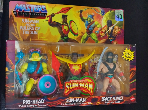 He Man Master Of The Universe Sun-man Set 