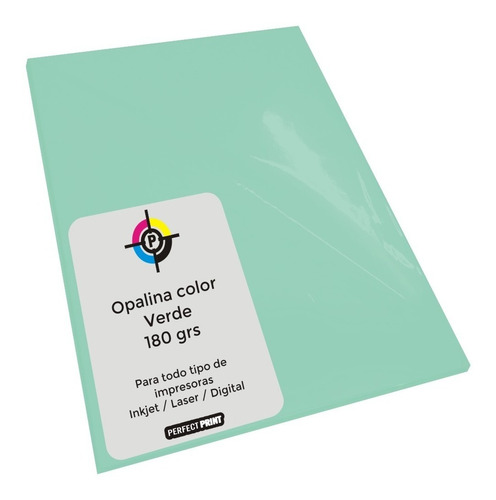 Opalina Color A4 X 100 Hojas 180 Grs Cartulina Papel Grueso