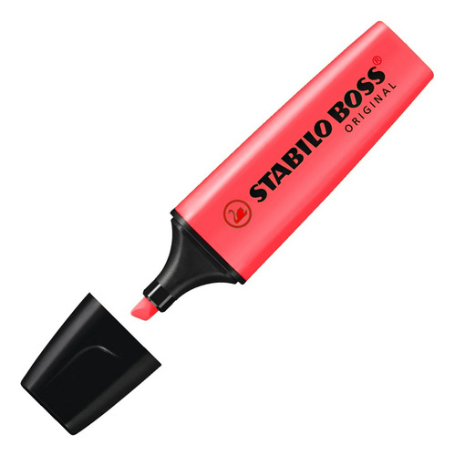 Marca Texto Stabilo Boss Cor Vermelho 70/40