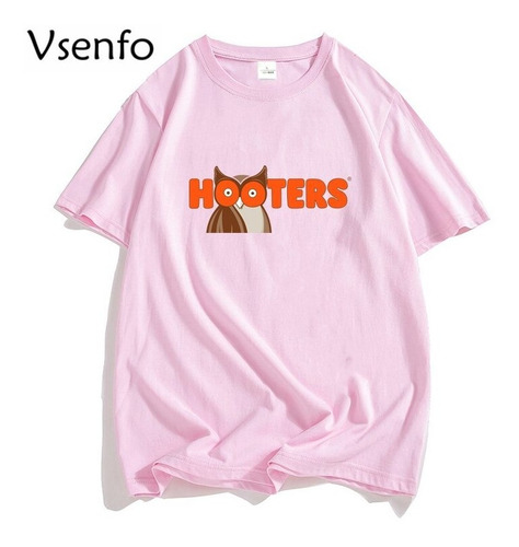 Playera De Manga Corta Con Estampado De Hooters Famboy