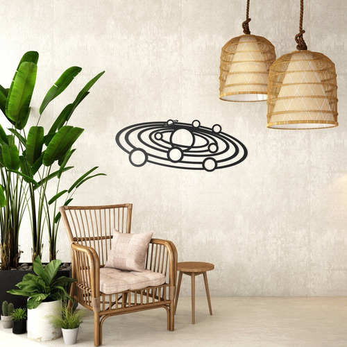 Imagem 1 de 2 de Quadro Decorativo Parede Astronomia Sistema Solar 01 90cm