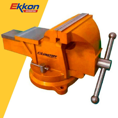 Morsa De Banco Lusqtoff Con Base Giratoria N° 3 Taller 75mm