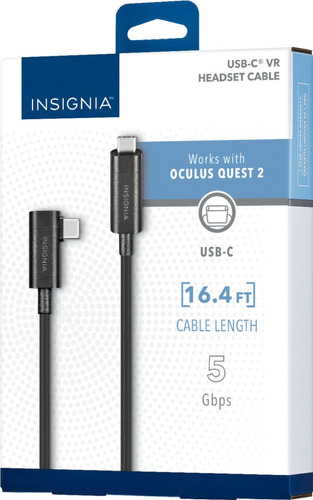 Cable Usb Tipo C Para Vr Oculus Quest 2 Insignia 5 Metros   