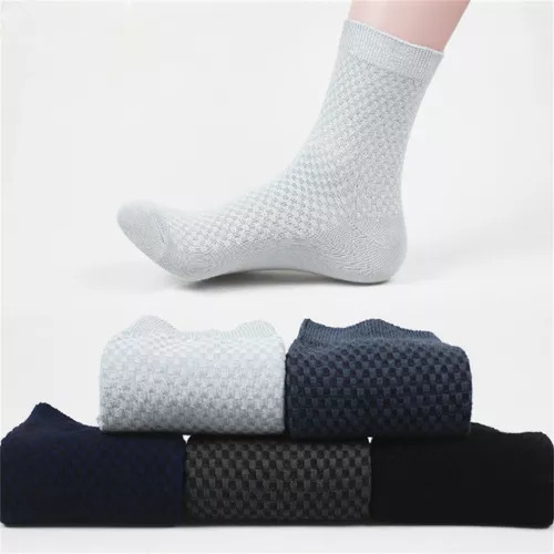 Set De 5 Pares De Calcetines Transpirables Para Hombre