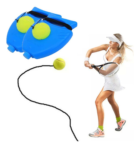 2 Cuerdas De Entrenamiento De Tenis Con Base De Rebote Para