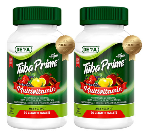 Deva Tuba Prime - Suplemento Diettico Vegano Multivitamnico