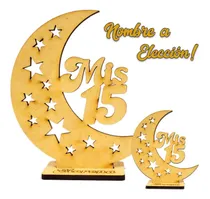 Comprar 50 Souvenirs Fibrofacil Luna 15 Años + Central 20cm Oferta !