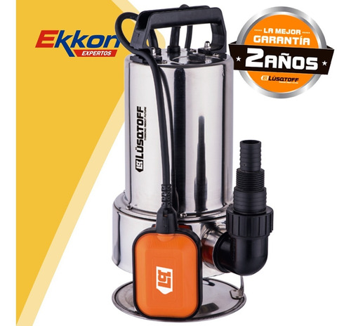 Imagen 3 de 8 de Bomba Sumergible Inox Lusqtoff 750 W Agua Sucia 12000 Lts/h