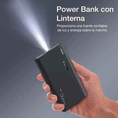 Power Bank Batería Portátil 20000mah 2.1A Carga Bateria Portatil con 2  Puertos con Pantalla LED Pila Cargador Externa Compatible para IP Samsung  Xiaomi, con un Cable Micro USB 20CM 1hora GAR117