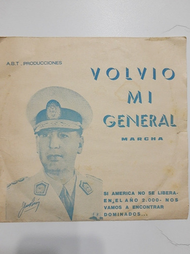 Disco Vinilo Volvió Mi General Perón