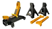 Comprar Gato Hidráulico De Patín 2tn + Par De Torres Soporte 3tn Mtr