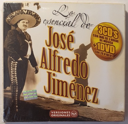 Cd Jose Alfredo Jimenez - Lo Esencial 3cds Y Dvd - Nuevo
