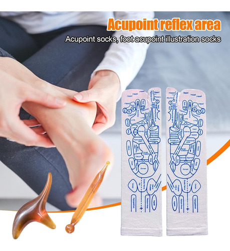 Calcetines De Masaje De Pies Con Herramienta De Masaje 1 Pcs