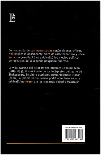 Imagen 2 de 3 de Nekrasof-kean/l - Sartre - Losada