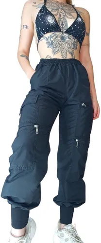 Pantalon cargo babucha hot sale