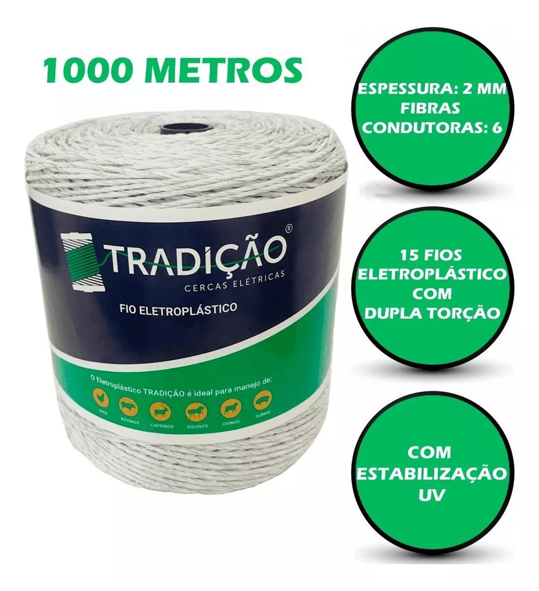 Segunda imagem para pesquisa de arame cerca eletrica rural 1000