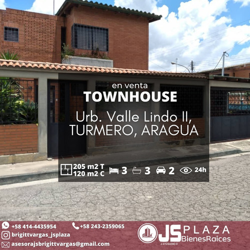 Imagen 1 de 14 de En Venta Townhouse Urb. Valle Lindo Turmero 04144435954