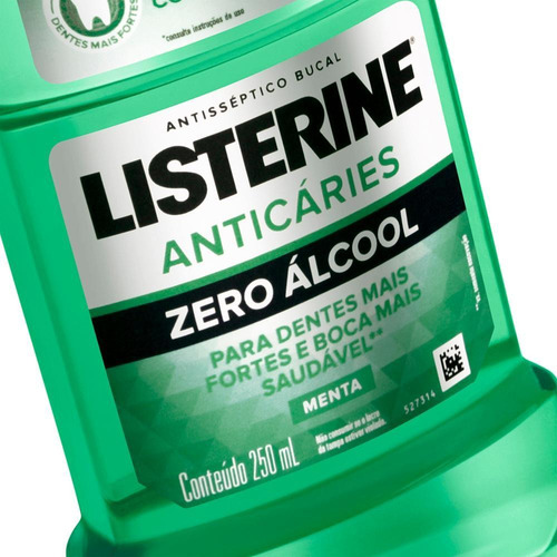 Antisséptico Bucal Listerine Anticáries Zero 250ml