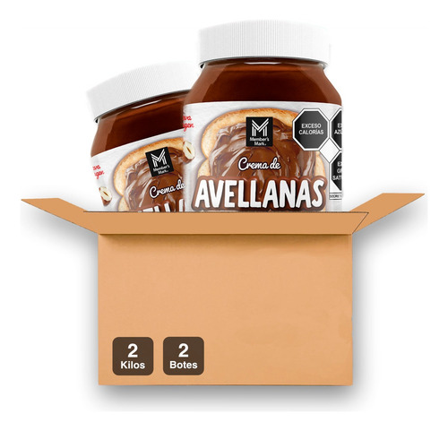 2 Pack Crema De Avellana Cacao Chocolate Member Mark Bote 1