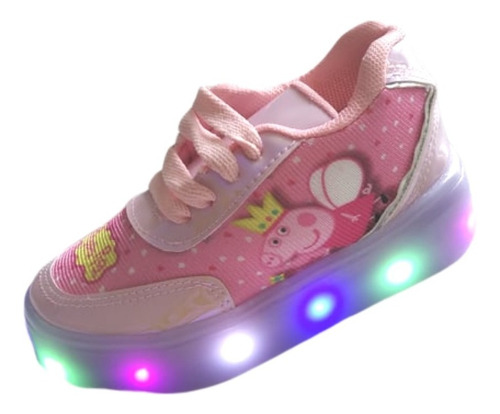 Tenis Niña Luces Led Peppa Pig