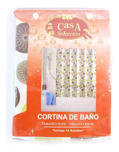 Cortina De Baño Casa Selección Estampado Geométrico