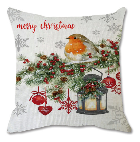 Almohada Para Teñir Sofá Cama Con Estampado De Feliz Navidad