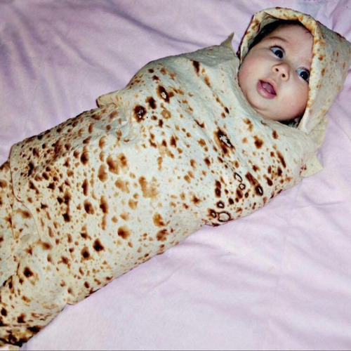 Manta Burrito Para Bebés Con Forma De Tortilla De Harina, Ma