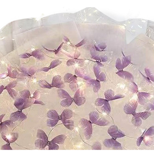 Buquê De Borboletas Para Fazer Flores, Roxo 33 Borboleta