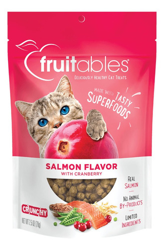 Snack Para Gato Fruitables Salmón Y Arandanos 70 Gr