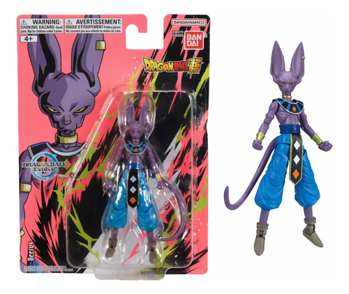 Muñeco Dragon Ball Beerus Evolve 13 Cm Bandai Original