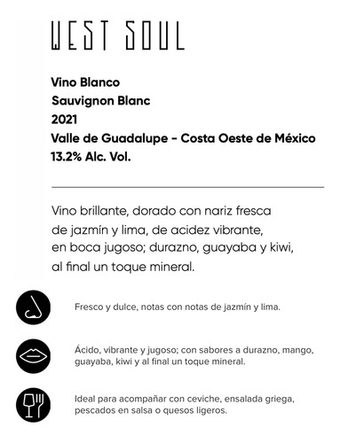 Vino Blanco Chardonnay Y Vino Blanco Sauvignon Blanc West So