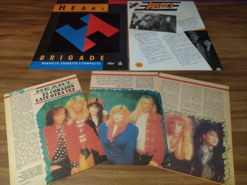 (g242) Heart * Ann & Nancy Wilson * Clippings Revista 5 Pgs