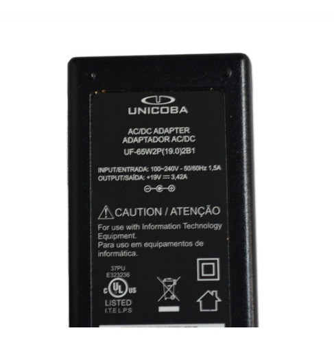 Fonte Carregador Unicoba Uf-65w2p(19.0)2b1 Itautec W7650