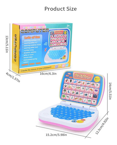H, Mini Portátil Educativo Interactivo Didáctico En Inglés