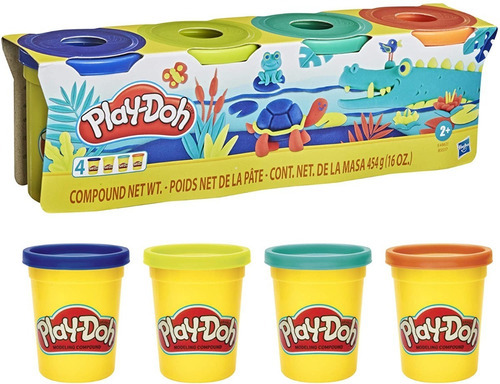 Play Doh 4 Botes Colores Parque De Diversiones 448 G Hasbro