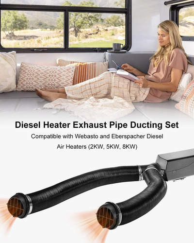 Kit De Tubo De Escape 3 Pulgadas Webasto Calentador Diésel