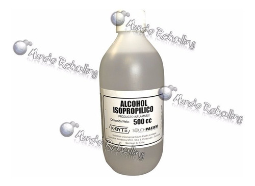 Alcohol Isopropílico / 500 Ml / Alta Pureza 99,9% / Limpieza