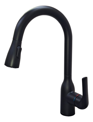 Mezcladora Para Fregadero Extraible Moen 7181bl Negro Mate