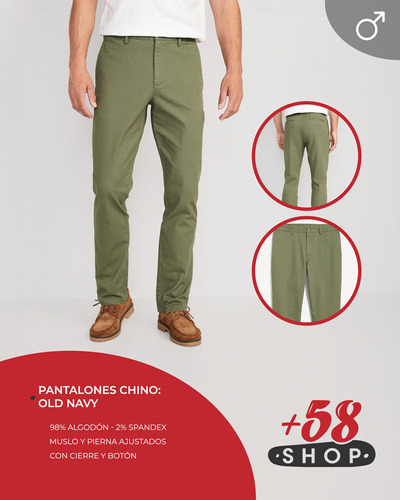 Pantalón Slim Tipo Chino Para Hombre: Old Navy