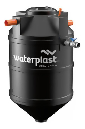Tanque Biodigestor Autolimpiante Waterplast  1100 Litros *
