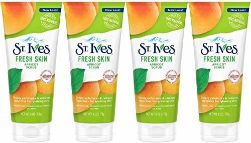 Exfoliante - St. Ives Face Scrub Apricot 6 Oz(pack Of 4)