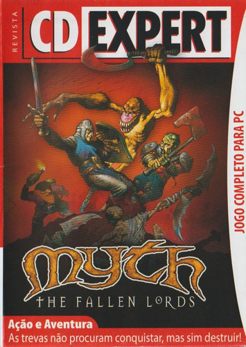 Revista Cd Expert Myth The Fallen Lords Jogo Para Pc