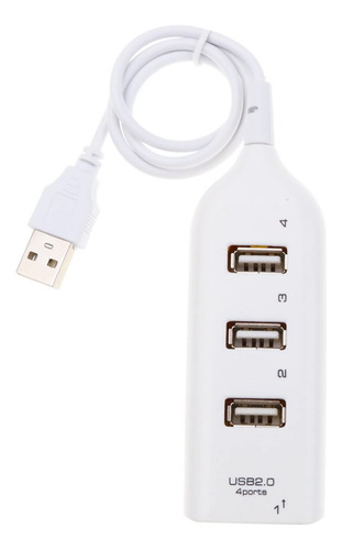 Concentrador Usb Alta Velocidad 4 Puerto 2.0 Cable Divisor