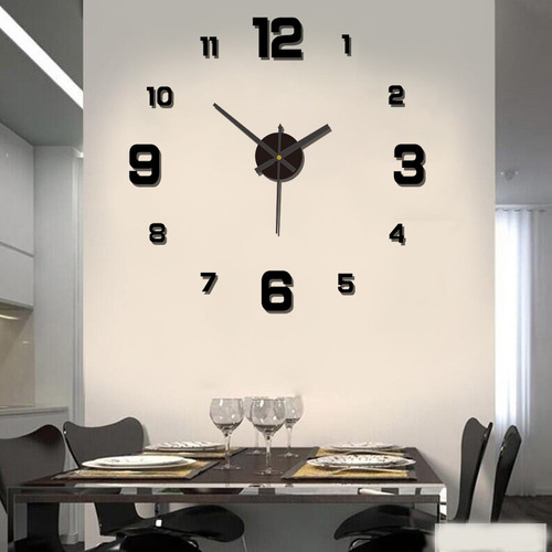 Reloj De Pared Creative Linous Diy, Acrílico Dorado, 80 13
